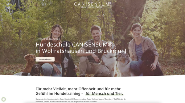 Webdesign für Hundeschule Wolfratshausen